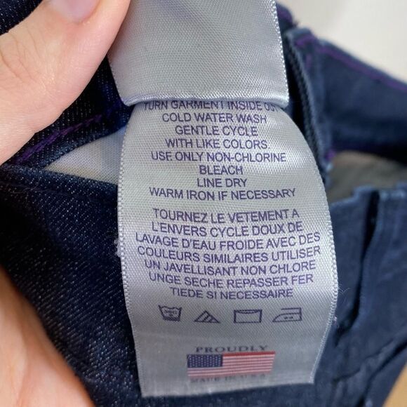 NYDJ Lyris Dark Wash High Rise Rolled Cuff Crop Jeans - Picture 6 of 8